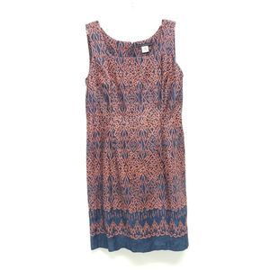Peruvian Connection Batik Shift Dress Size 10